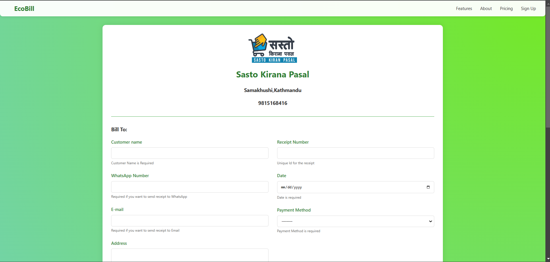 EcoBill