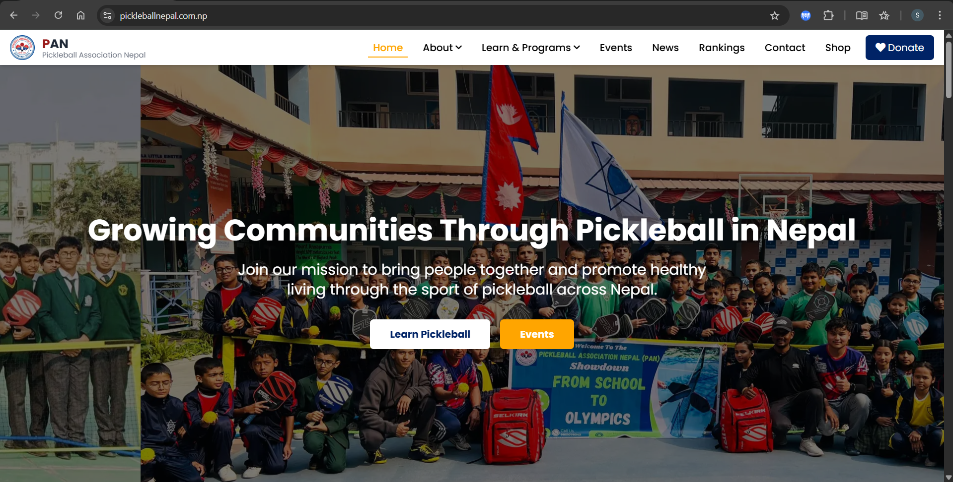 Pickleballnepal Website